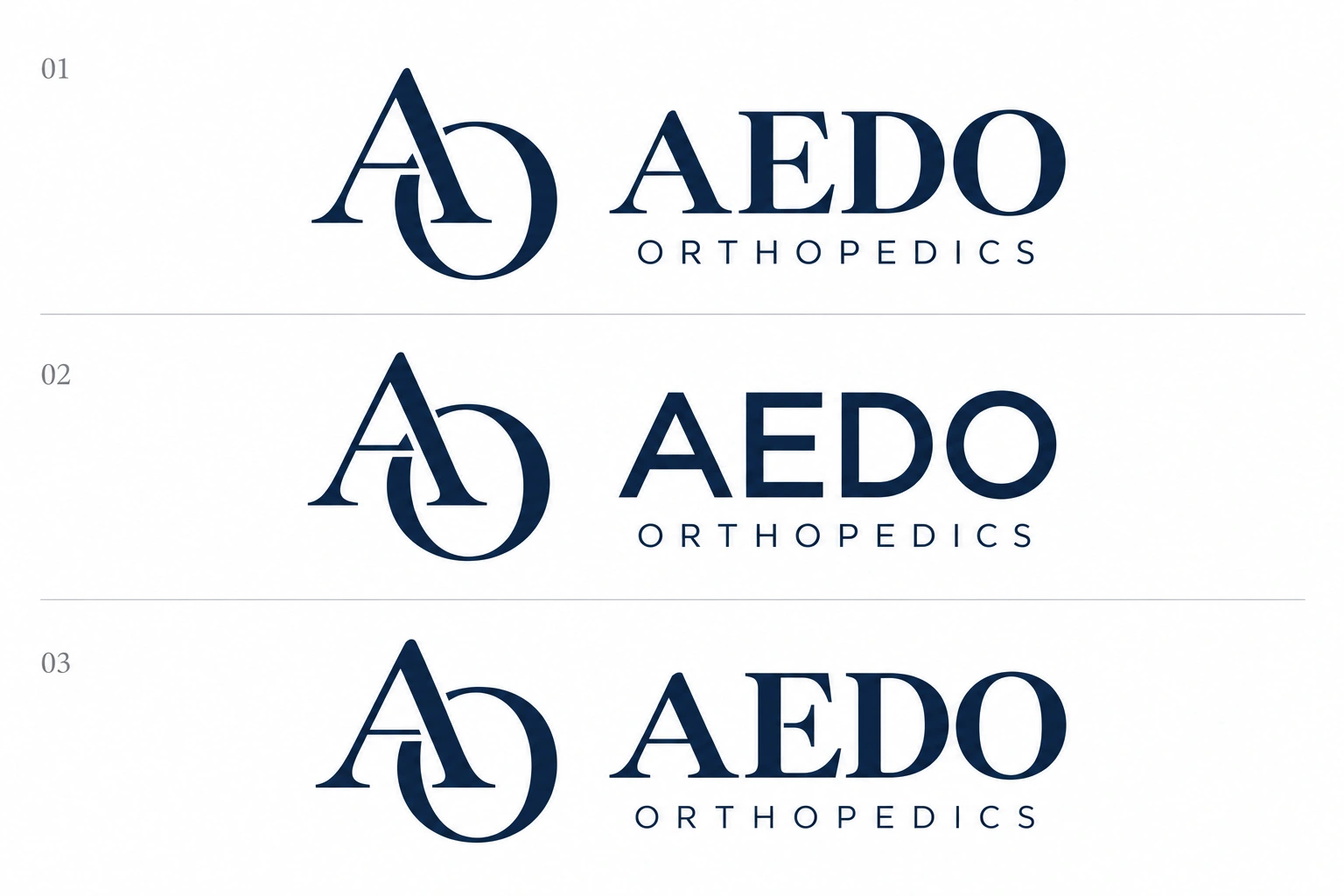 Aedo Orthopedics · monograma AO